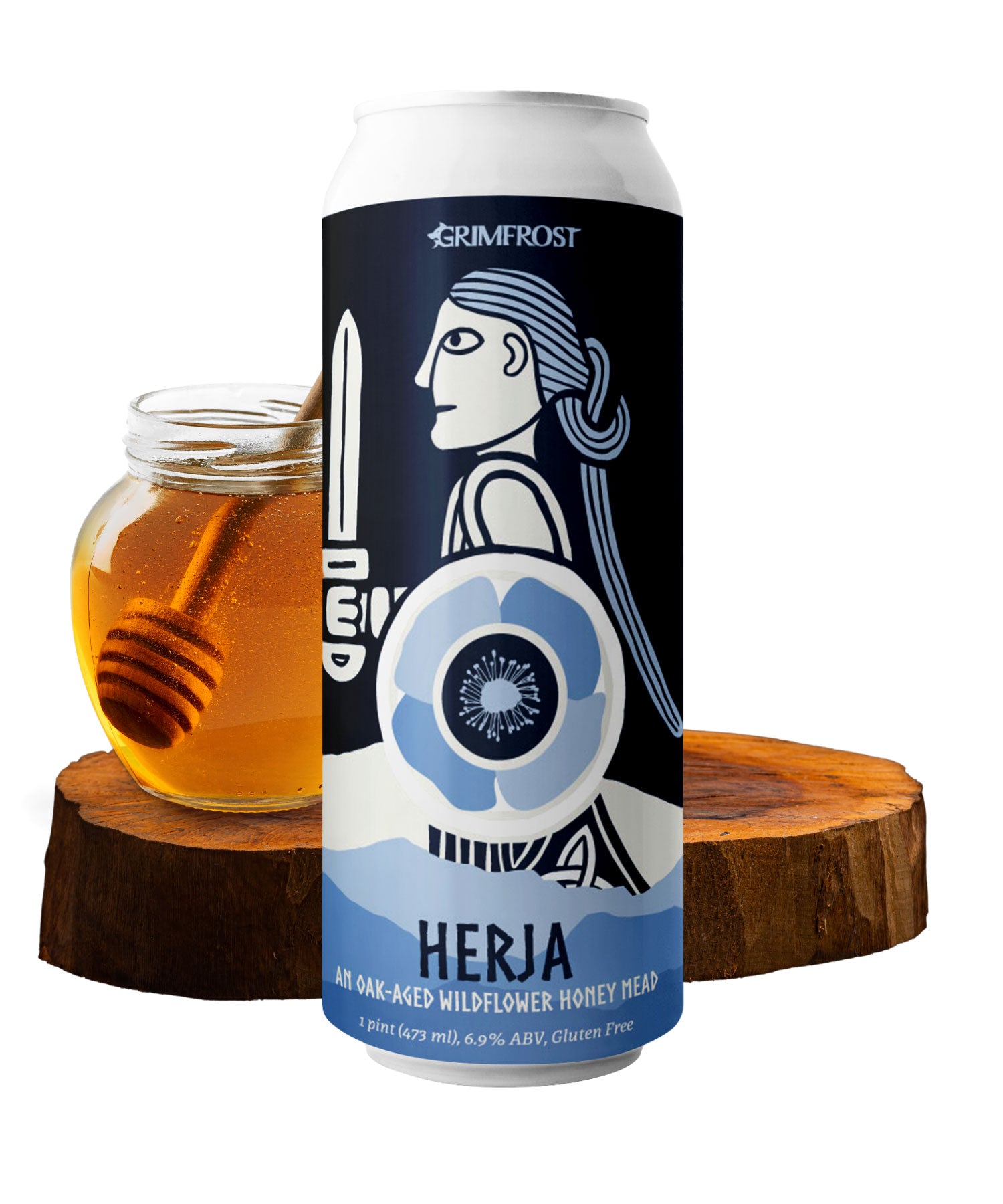 Herja Oak-Aged Wildflower Honey Mead by Grimfrost 4-Pack