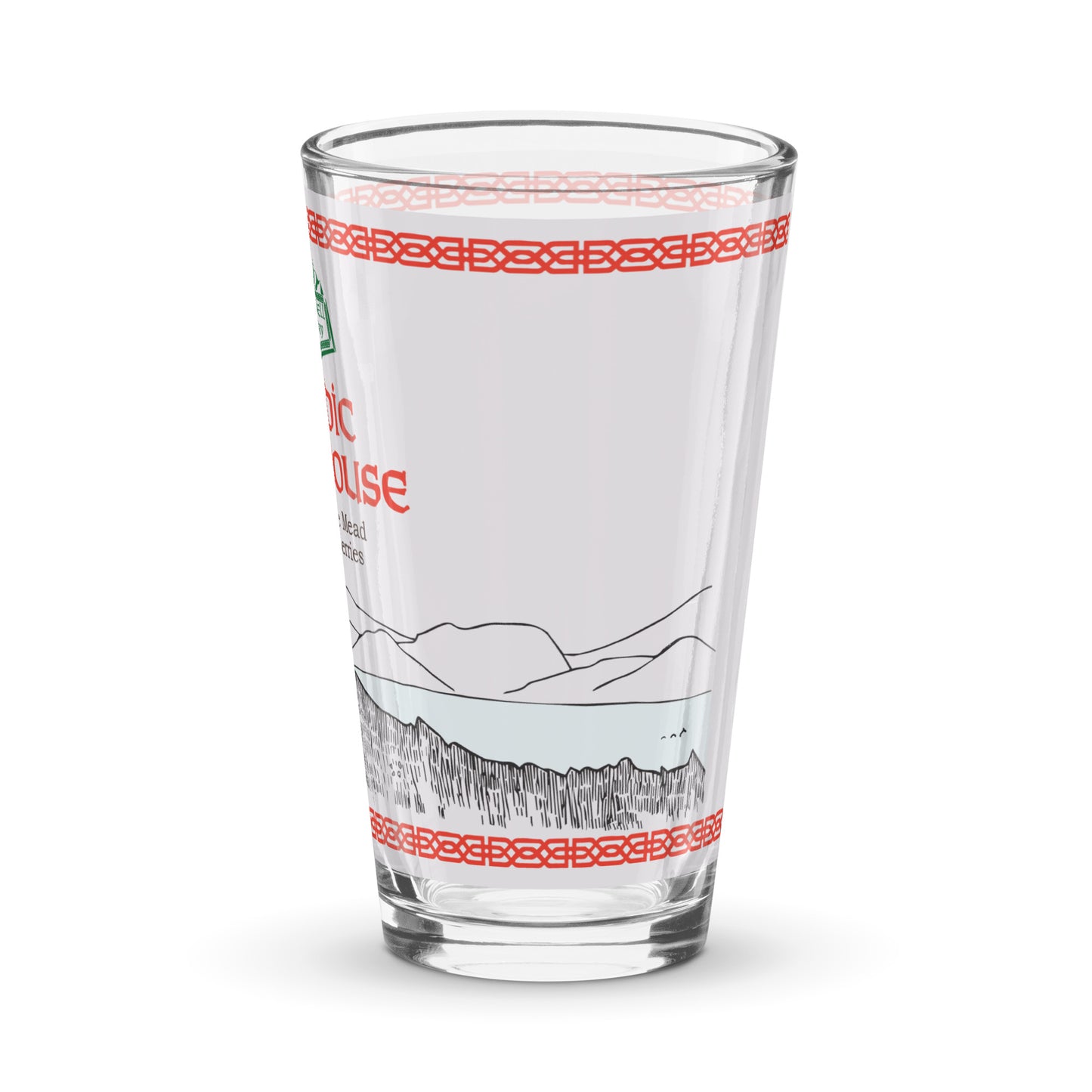 Nordic Farmhouse Label Pint Glass