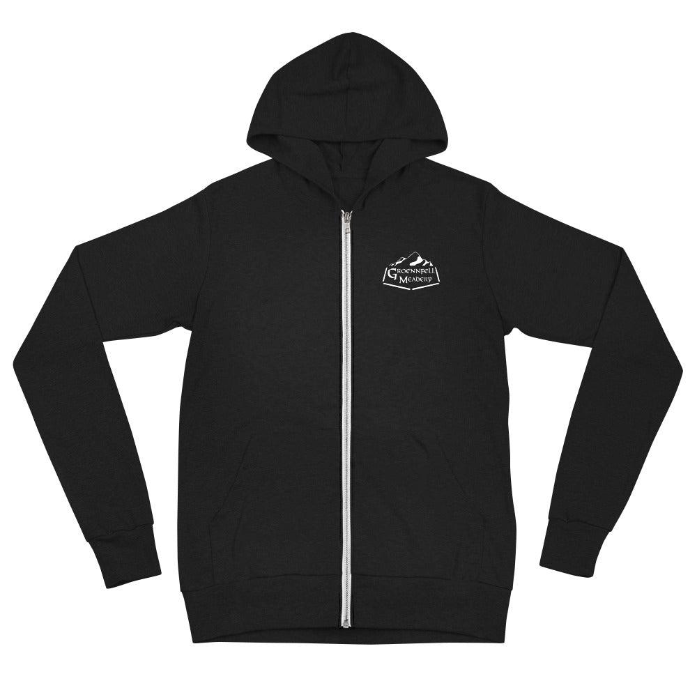 Old School Valkyrie's Choice Logo Unisex Zip Hoodie - Groennfell & Havoc Mead Store