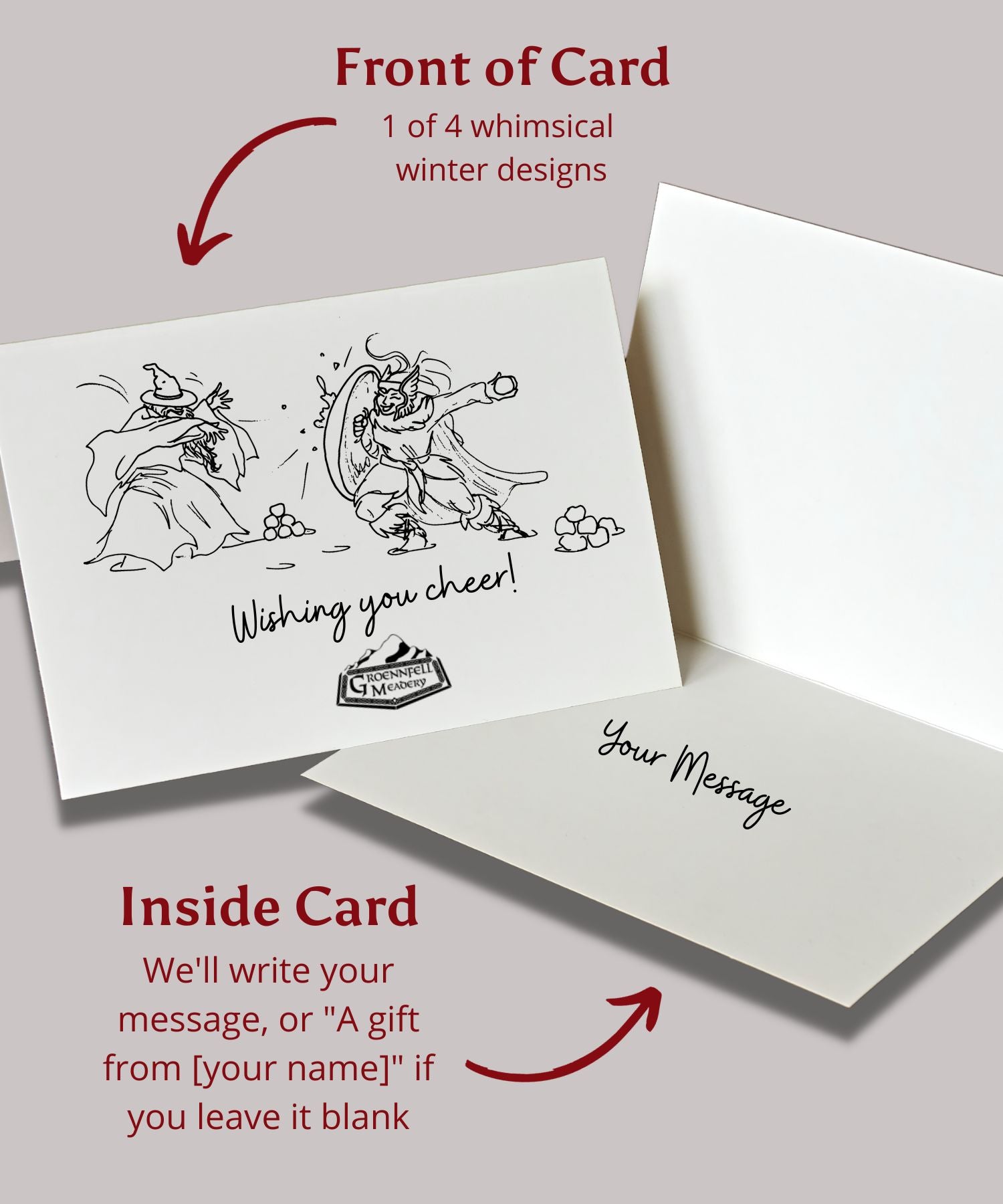 Personalized Gift Notecard – Groennfell & Havoc Mead Store