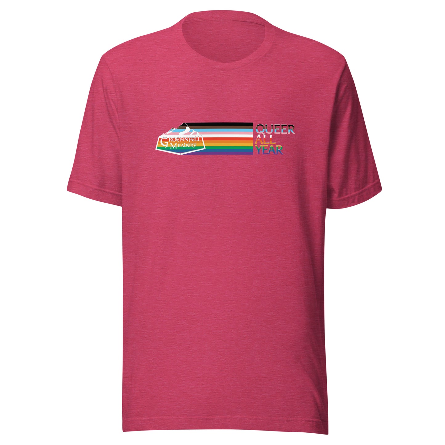 Flying Rainbow Super Soft Logo T-Shirt - "Queer All Year"