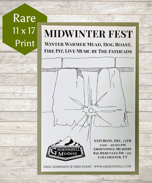 Original 2014 Midwinterfest Poster - Event poster from the first Groennfell Midwinterfest!