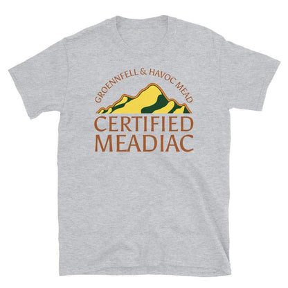Certified Meadiacs Short-Sleeve Unisex T-Shirt White/Gray - Groennfell & Havoc Mead Store