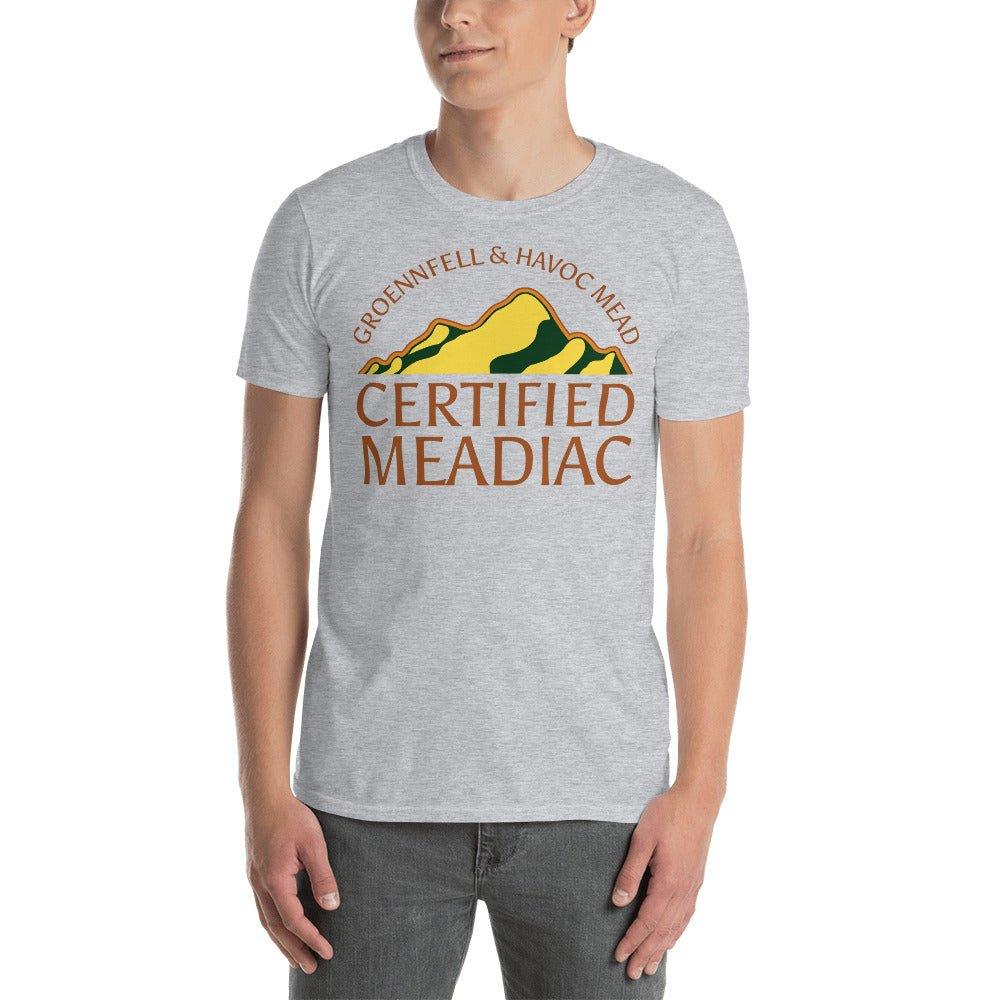 Certified Meadiacs Short-Sleeve Unisex T-Shirt White/Gray - Groennfell & Havoc Mead Store