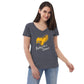 Old School Valkyrie's Choice Logo Women’s Recycled V-neck - Groennfell & Havoc Mead Store