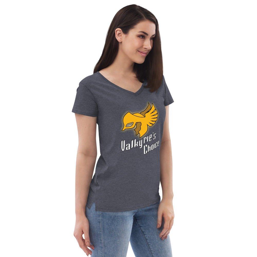 Old School Valkyrie's Choice Logo Women’s Recycled V-neck - Groennfell & Havoc Mead Store