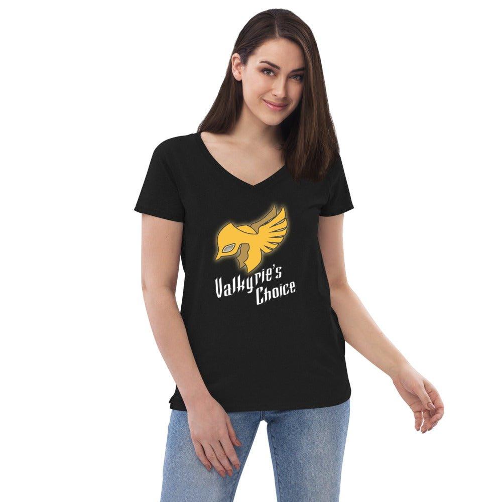 Old School Valkyrie's Choice Logo Women’s Recycled V-neck - Groennfell & Havoc Mead Store