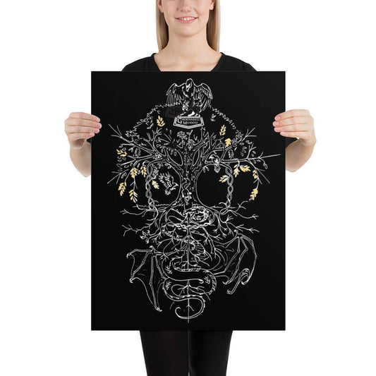 Yggdrasil Gold Details Poster - Groennfell & Havoc Mead Store
